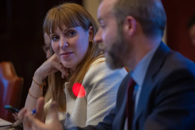 The Deputy Prime Minister Angela Rayner chairs a Make Work Pay Tripartite meeting, attended by the Secretary of State for Business and Trade Jonathan Reynolds and representatives from business, the unions and other stakeholders, in the Cabinet Office in Westminster. PR agencies: six commercial contract decisions for legal review