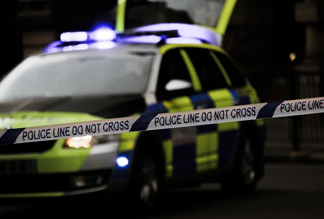 automobile, blur, car, police car, police tape, vehicle, car wallpapers, black car, black police. PR agency incident support: an evidence-gate decision cycle